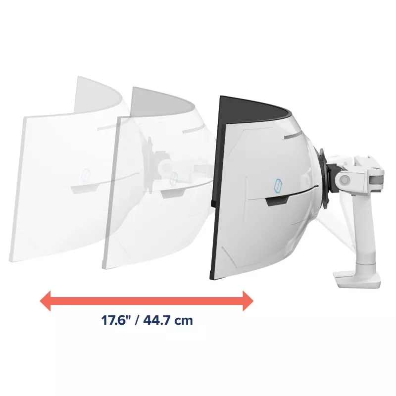 ERGOTRON HX bureaumonitorarm met VHD-pivot – wit