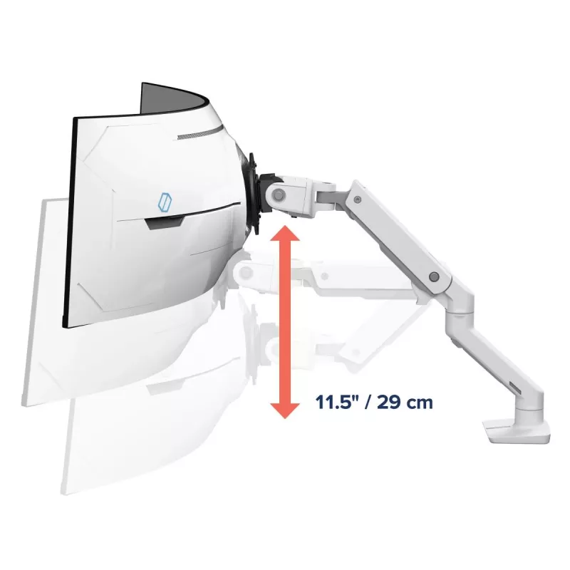 ERGOTRON HX bureaumonitorarm met VHD-pivot – wit