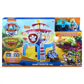 PAW Patrol, Dino Rescue HQ speelset met geluiden en exclusieve Rex-figuur en voertuig
