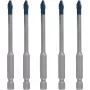 Boorset Bosch EXPERT HEX-92608900598 — 5 stuks voor hardkeramiek