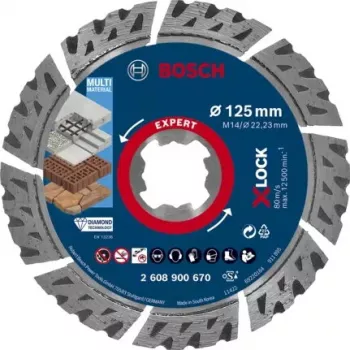 Bosch EXPERT MULTIMATERIAL X-LOCK doorslijpschijf