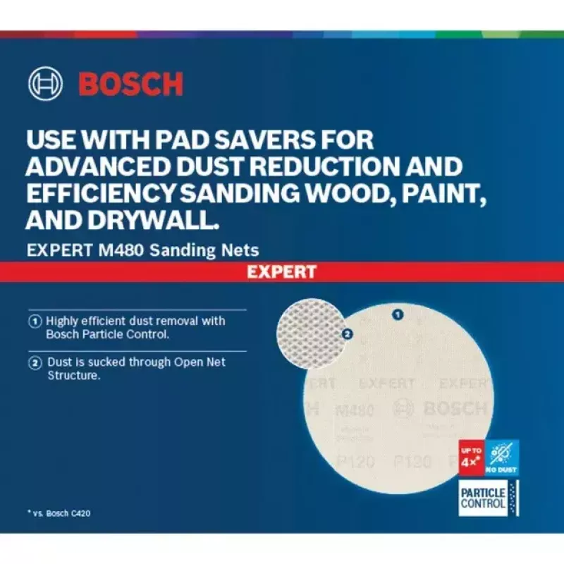 Schuurbladen Bosch Expert M480 150 mm K240, 50-pack