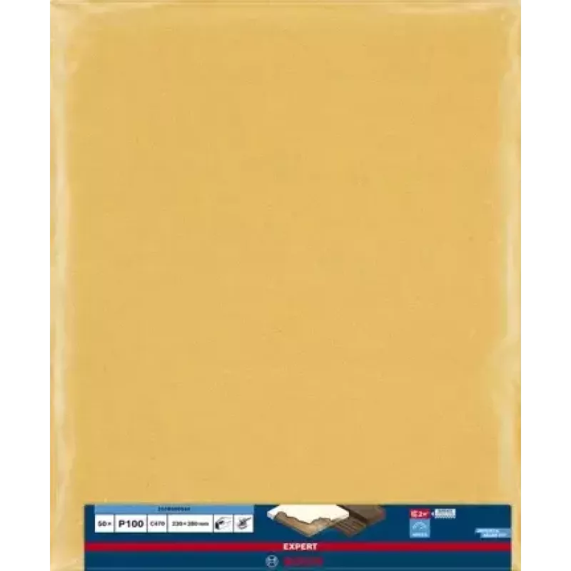 Bosch EXPERT C470 schuurbladen voor handmatig schuren 230 x 280 mm, K100, 50 stuks