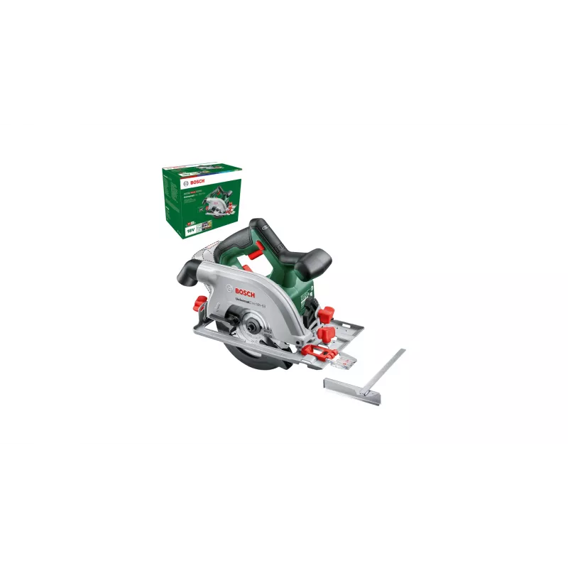 Bosch UniversalCirc 18V-53 accu-cirkelzaag, 18 V, 160 mm zaagblad, zaagdiepte 53 mm, zonder accu en lader, groen/zwart