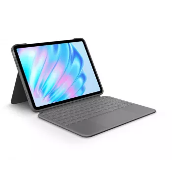 LOGITECH Combo Touch voor iPad Air 11in 5e gen Oxford grijs Qwertz Duits