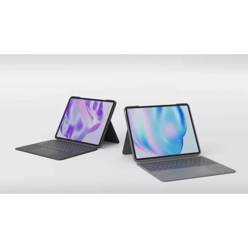 LOGITECH Combo Touch voor iPad Air 11in 5e gen Oxford grijs Qwertz Duits