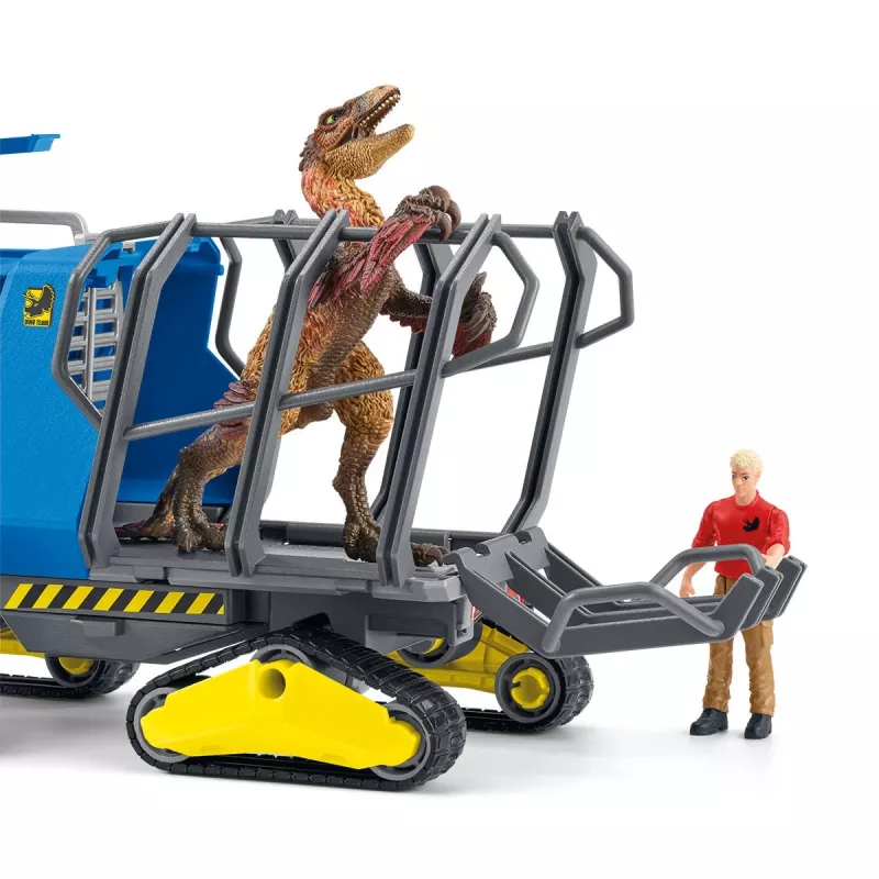 Voertuig Schleich Dinosaurs rupsvoertuig meerkleurig 42604