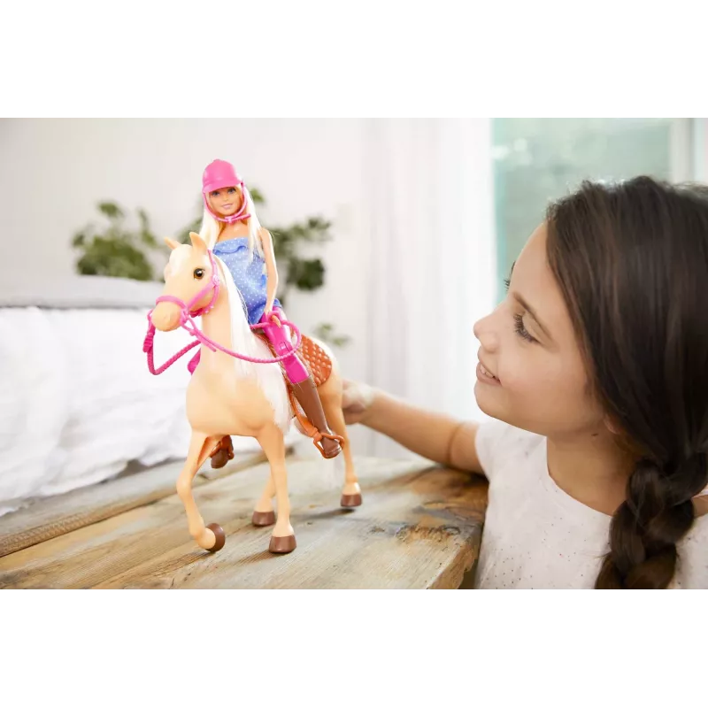 Barbie pop en paard, modepop, vrouwelijk, 3 jaar, meisje, 250 mm, 480 g
