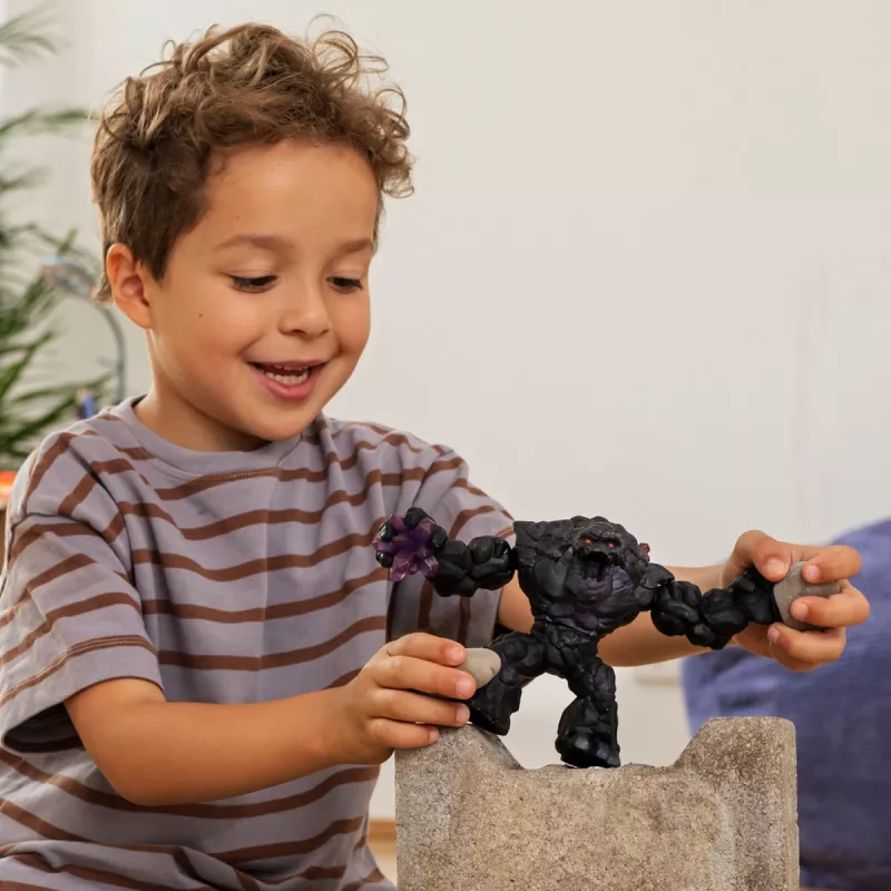 schleich ELDRADOR CREATURES schaduwsteenmonster, monsters en draken, steenwereld, 7 jaar, zwart, paars, kunststof
