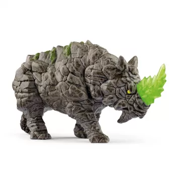 schleich ELDRADOR CREATURES vechtneushoorn, 7 jaar, monsters en draken, steenwereld, zwart, groen, kunststof