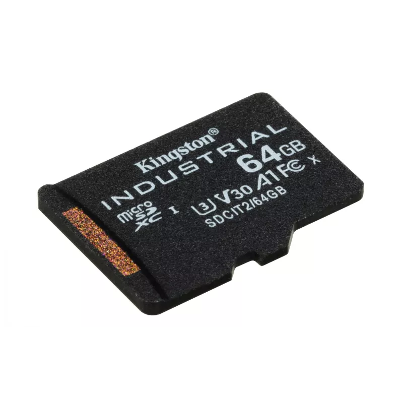 Kingston Technology 64GB microSDXC Industrial C10 A1 pSLC-kaart enkele verpakking zonder adapter