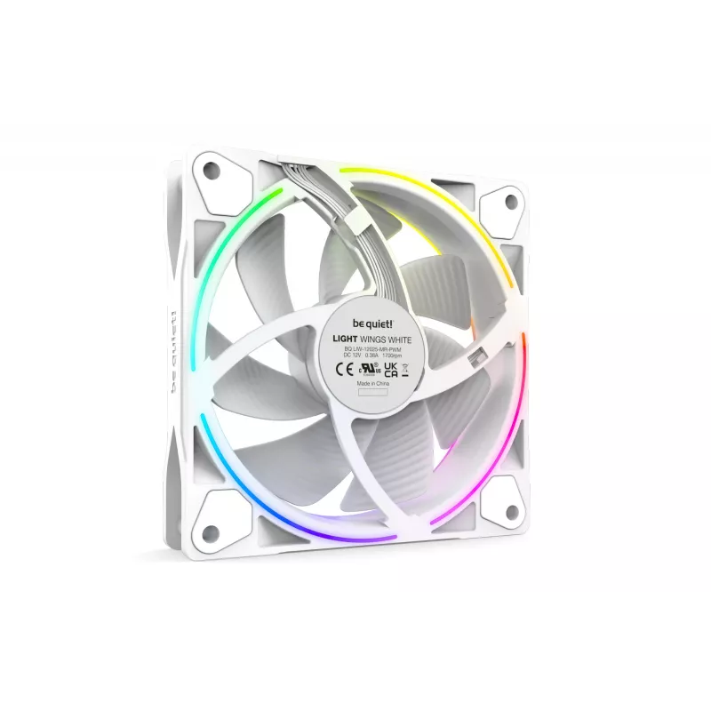 be quiet Light Wings White | 120mm PWM Triple Pack computerbehuizing-ventilator 12 cm 3 stuks