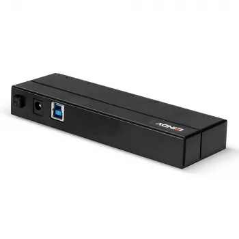 Lindy 7-poorts USB 3.0-hub, USB 3.2 Gen 1 (3.1 Gen 1) Type-A, USB 3.2 Gen 1 (3.1 Gen 1) Type-A, USB 3.2 Gen 1 (3.1 Gen 1), 5000 Mbit/s, zwart, kunststof