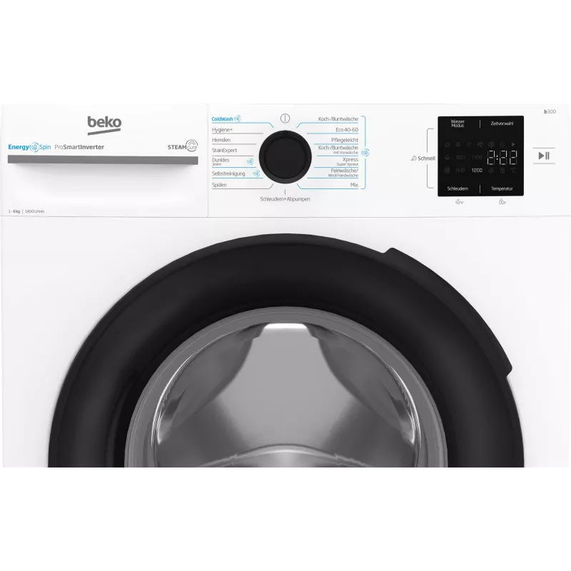Beko b300 BM3WFU3941X wasmachine frontlader 9 kg 1351 t/min wit
