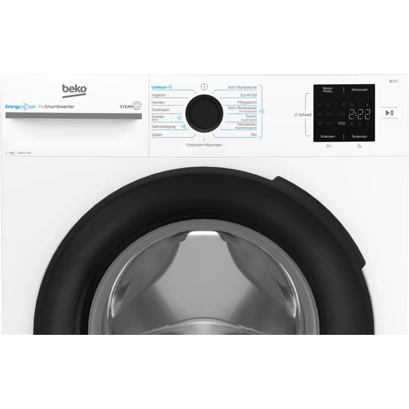 Beko b300 BM3WFU3741X wasmachine frontlader 7 kg 1351 t/min wit