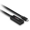 Lindy 5m USB 3.2 Gen 2 C/C actieve verlengkabel, 5 m, USB C, USB C, USB 3.2 Gen 2 (3.1 Gen 2), 10 Gbit/s, zwart