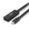 Lindy 5m USB 3.2 Gen 2 C/C actieve verlengkabel, 5 m, USB C, USB C, USB 3.2 Gen 2 (3.1 Gen 2), 10 Gbit/s, zwart