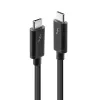 Lindy 2m Thunderbolt 3-kabel, passief, stekker, stekker, 2 m, 20 Gbit/s, zwart, 4096 x 2160 pixels
