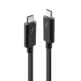 Lindy 2m Thunderbolt 3-kabel, passief, stekker, stekker, 2 m, 20 Gbit/s, zwart, 4096 x 2160 pixels
