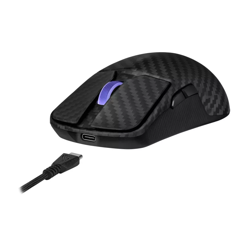 ASUS ROG Harpe Ace Extreme muis gaming rechtshandig RF draadloos + Bluetooth + USB Type-A optisch 42000 DPI
