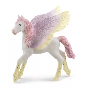 schleich BAYALA zonsopgang Pegasus veulen, 5 jaar, eenhoorn / Pegasus, eenhoorns & feeën, veelkleurig, kunststof