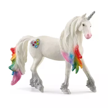 schleich BAYALA regenboogliefde eenhoorn hengst, 5 jaar, eenhoorn / Pegasus, eenhoorns & feeën, veelkleurig, kunststof