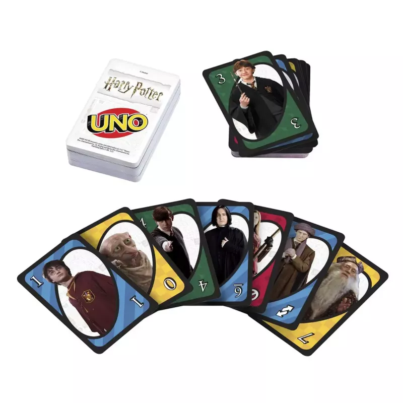 Kaartspel MATTEL UNO Harry Potter – aflegspel, vanaf 7 jaar