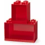 Shelf Room Copenhagen LEGO Brick Shelf 8+4 rood, 2 planken
