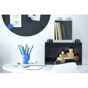 Shelf Room Copenhagen LEGO Brick 8 Shelf zwart, modulair displayrek