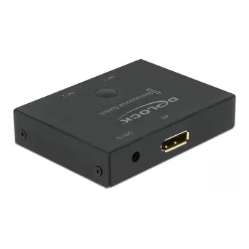 DELOCK DisplayPort 2 - 1 switch - bidirectioneel 8K 30 Hz