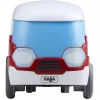 Bus HABA Kullerbu Momentum Motor Mini Bus blauw grijs rood wit