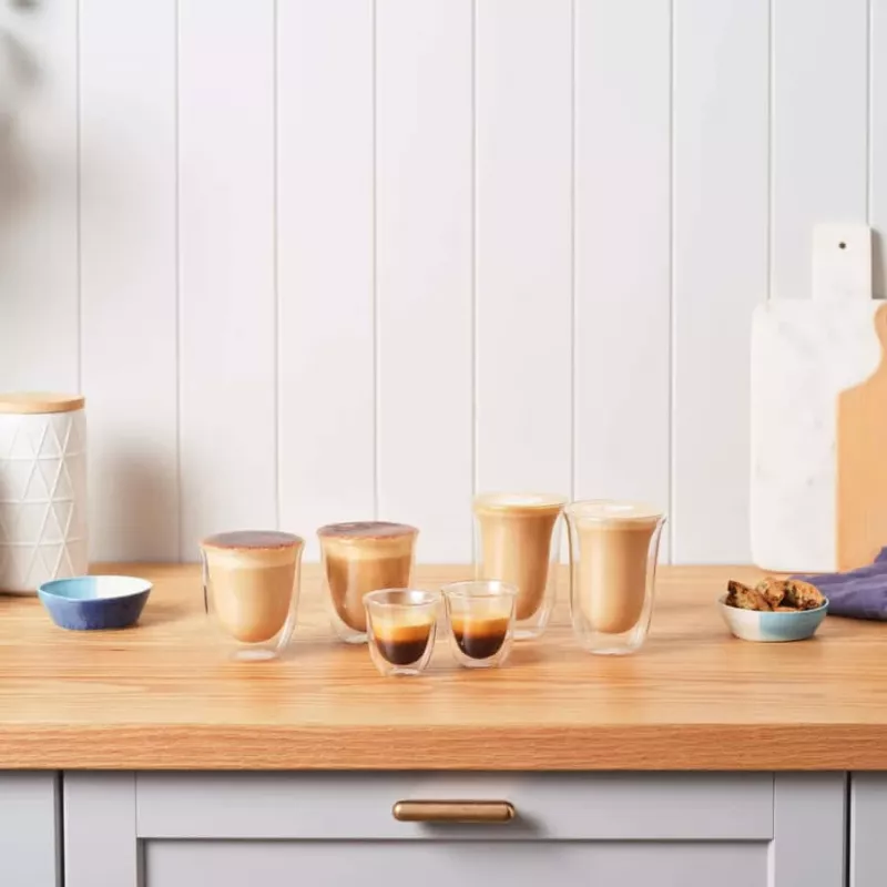 Koffieglas De’Longhi 5513214591 transparant 2 stuks