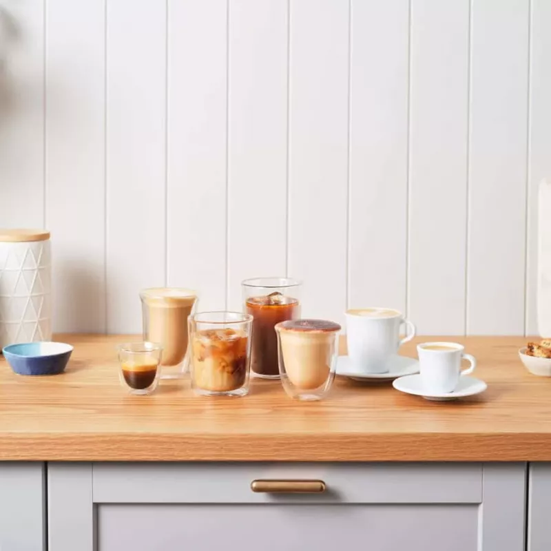 Koffieglas De’Longhi 5513214591 transparant 2 stuks