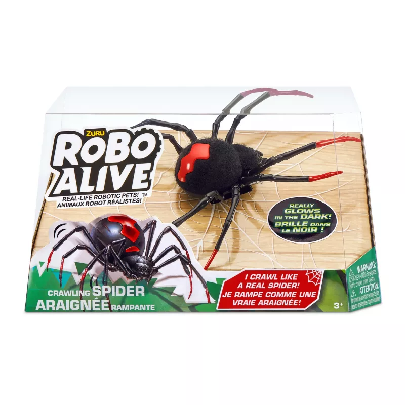 Robo Alive Kruipspin oplichtend in het donker robot-speelgoed ZURU