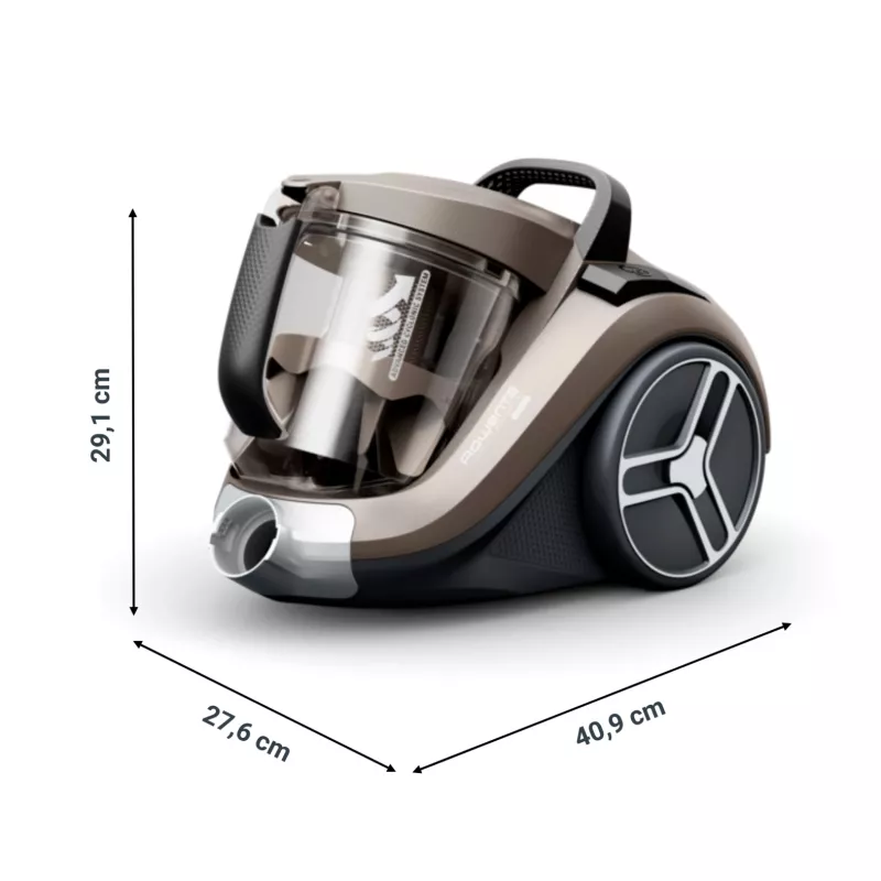 Rowenta Compact Power XXL Animal RO4B50 zakloze bodemstofzuiger, 3-traps filtersysteem, grijs/zwart