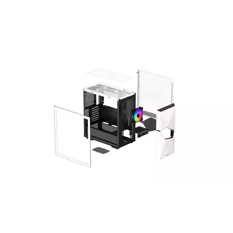 PC-behuizing DeepCool CYCLOPS WH midi tower wit