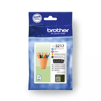 Brother LC3217VAL inktpatroon 4 st. origineel zwart, cyaan, magenta, geel