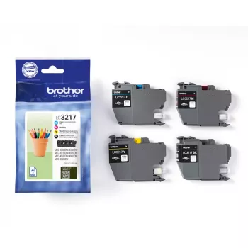 Brother LC3217VAL inktpatroon 4 st. origineel zwart, cyaan, magenta, geel
