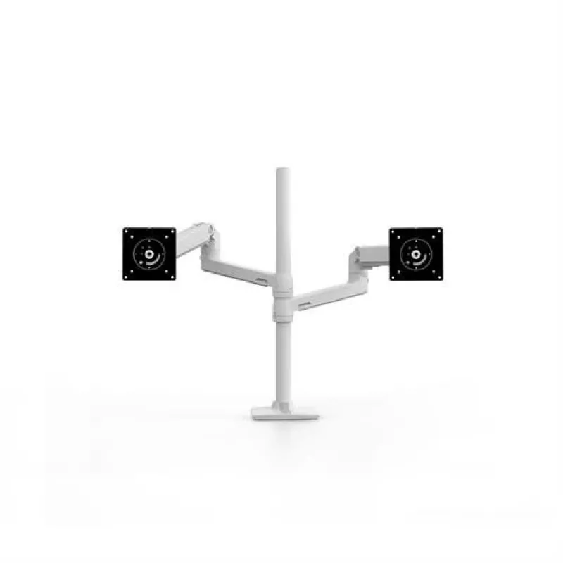 ERGOTRON LX Dual Stacking Arm, hoge zuil (wit)