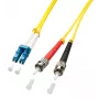 Lindy 2m LC/ST InfiniBand/glasvezelkabel meerkleurig, geel