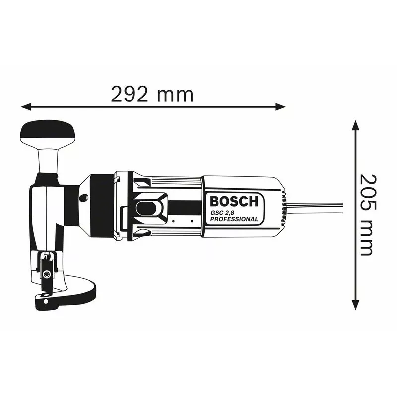 Bosch 0 601 506 103 kraftschaar/knabbelschaar 2400 h/min 500 W