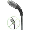 Lightning-kabel Wentronic 49267 0,5 m zwart-grijs