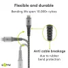 Lightning-kabel Wentronic 49267 0,5 m zwart-grijs