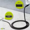 Lightning-kabel Wentronic 49267 0,5 m zwart-grijs