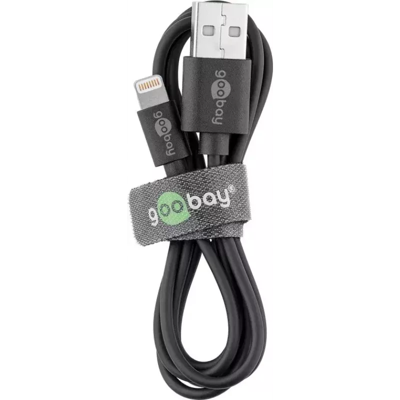 Goobay Lightning USB laad- en synchronisatiekabel 1 m Lightning USB A CE MFi