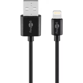Goobay Lightning USB laad- en synchronisatiekabel 1 m Lightning USB A CE MFi