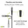 USB-kabel Wentronic 49282 USB 2.0 1 m Micro-USB B USB A zwart grijs