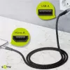 USB-kabel Wentronic 49282 USB 2.0 1 m Micro-USB B USB A zwart grijs