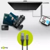USB-kabel Wentronic 49282 USB 2.0 1 m Micro-USB B USB A zwart grijs