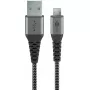 USB-kabel Wentronic 49282 USB 2.0 1 m Micro-USB B USB A zwart grijs